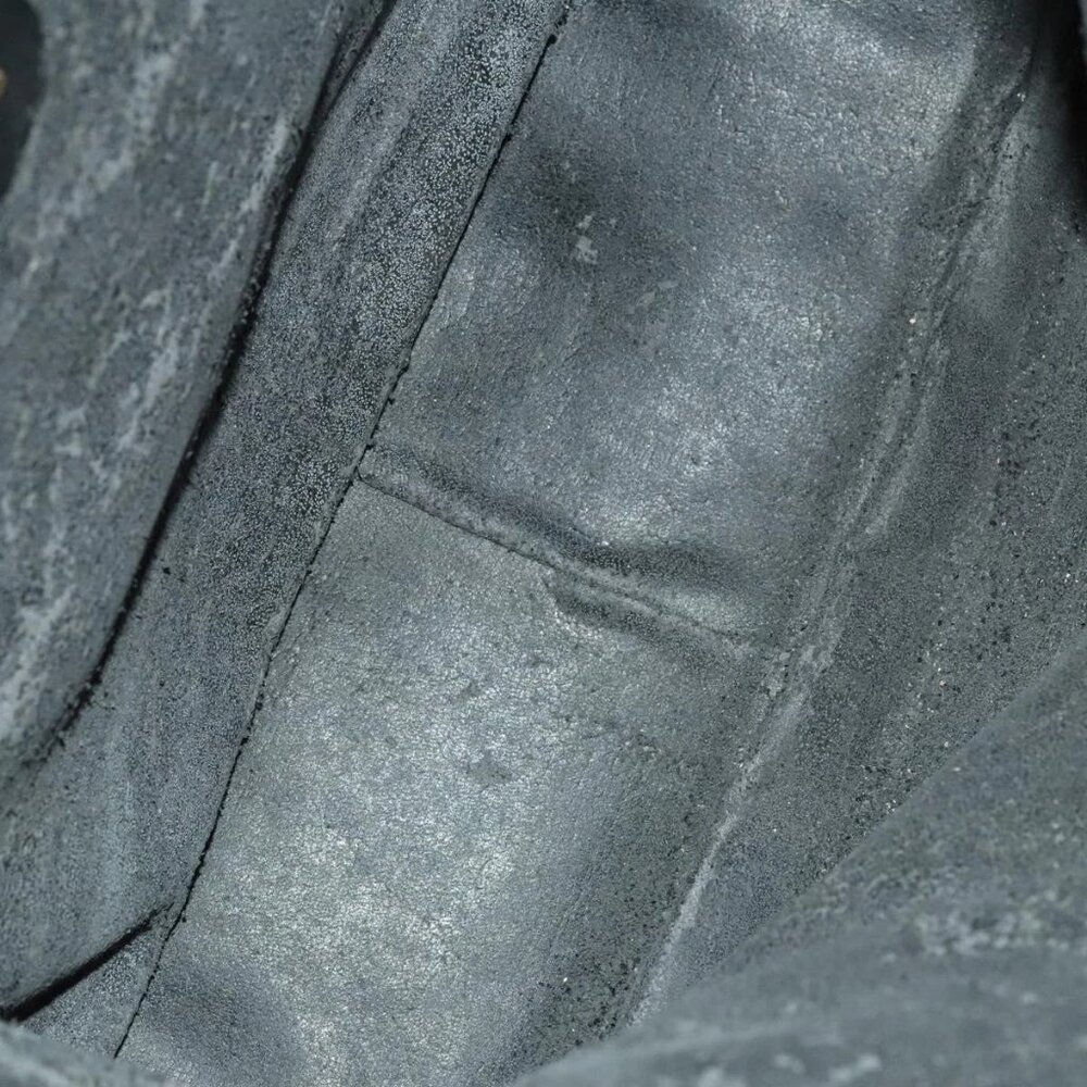 GUCCI Bamboo Shoulder Bag Leather 2way Black Gold 001 1781 1577 Auth 138302 - Picture 11 of 16